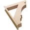 Ekena Millwork 7 1/2-in W x 36-in D x 44-in H Balboa Slat Rough Cedar Woodgrain TimberThane Outlooker, Primed Tan OUTUR075X36X44BOA24RCPR - alternate 3